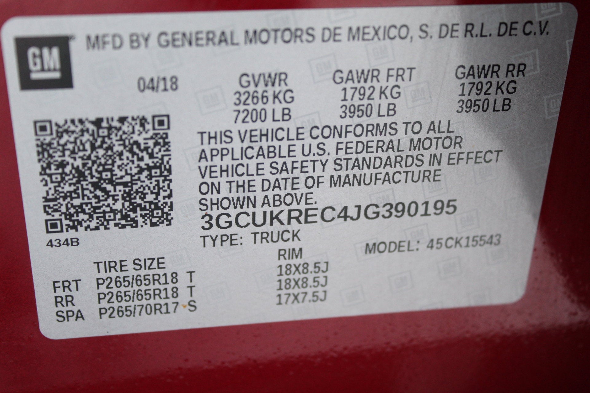 2018 Chevrolet Silverado 1500 LT