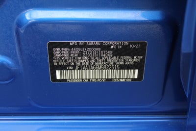 2021 Subaru WRX BASE